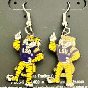LSU Tiger Earrings.